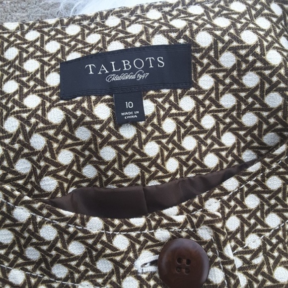 TALBOTS button down round neck jacket sz 10 - Picture 4 of 4